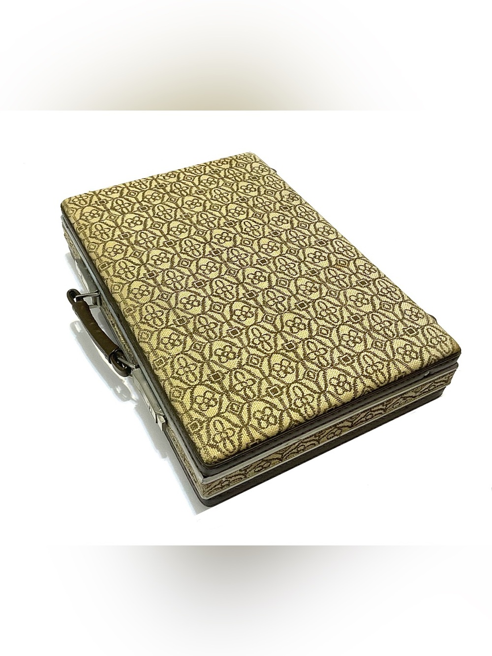 Vintage 1970’s Fabric Covered Briefcase - Picture 13 of 13
